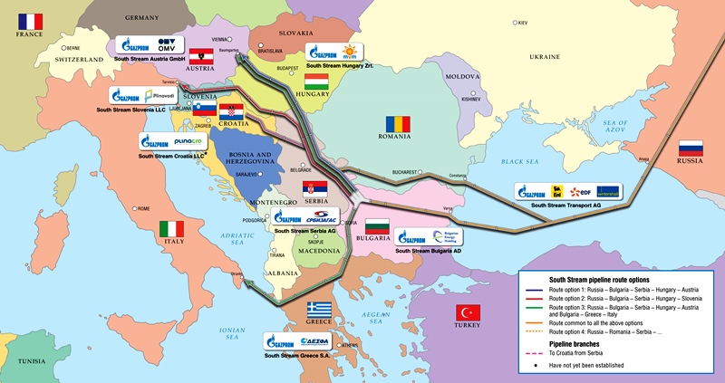 Projekt Južni tok pomemben za Italijo in Slovenijo